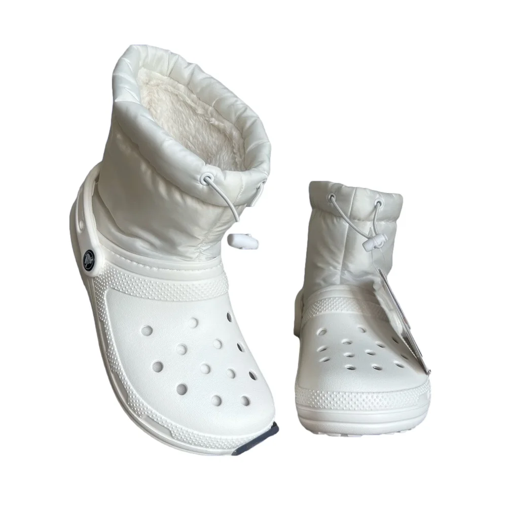 Crocs Classic Lined Neo Puff White Unisex Boot Size 7 or 5 SKU#24215